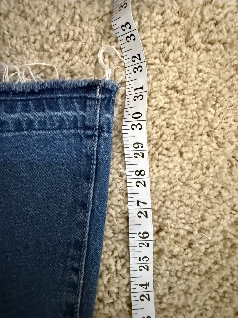 Y2K Two Tone Flare Jeans Colorblock Wide Leg Denim 7/28 - Picture 10 of 10